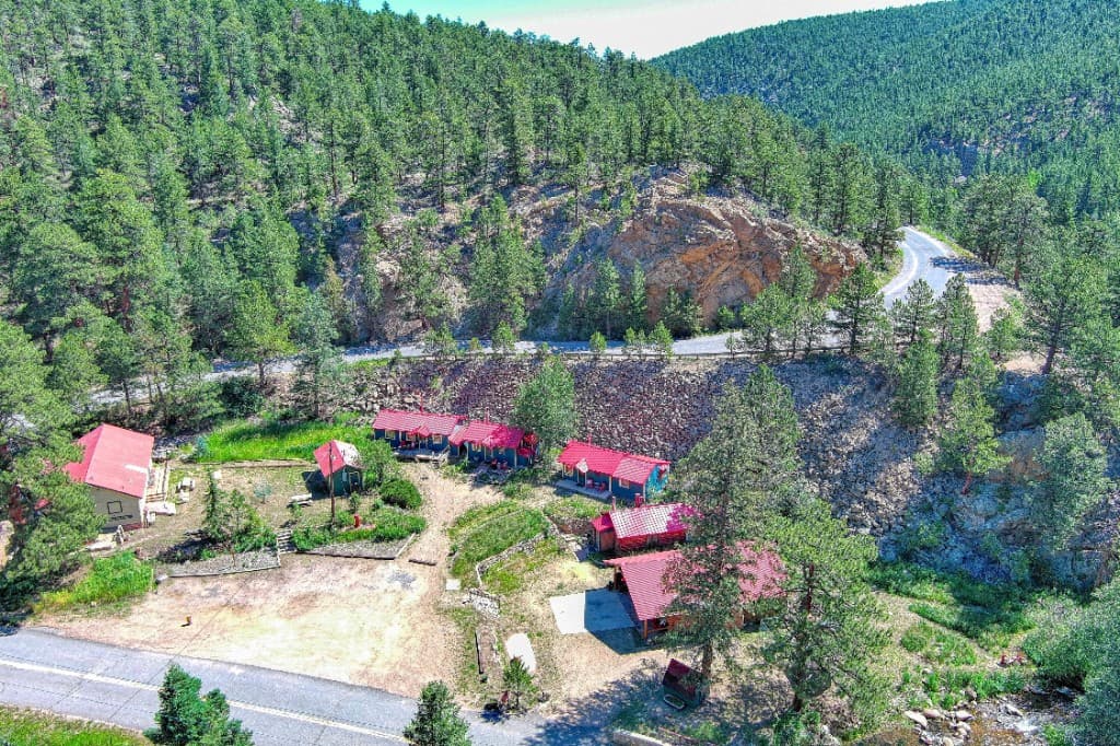 Raymond Store Cabins aerial view